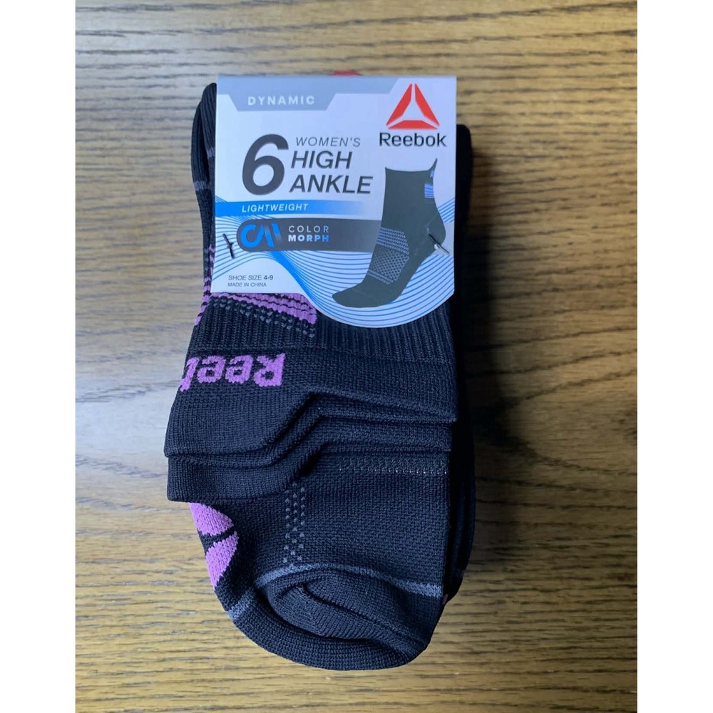 NEW women's Reebok 6 Pack  Size 4-9 Tech Comfort Ankle Socks